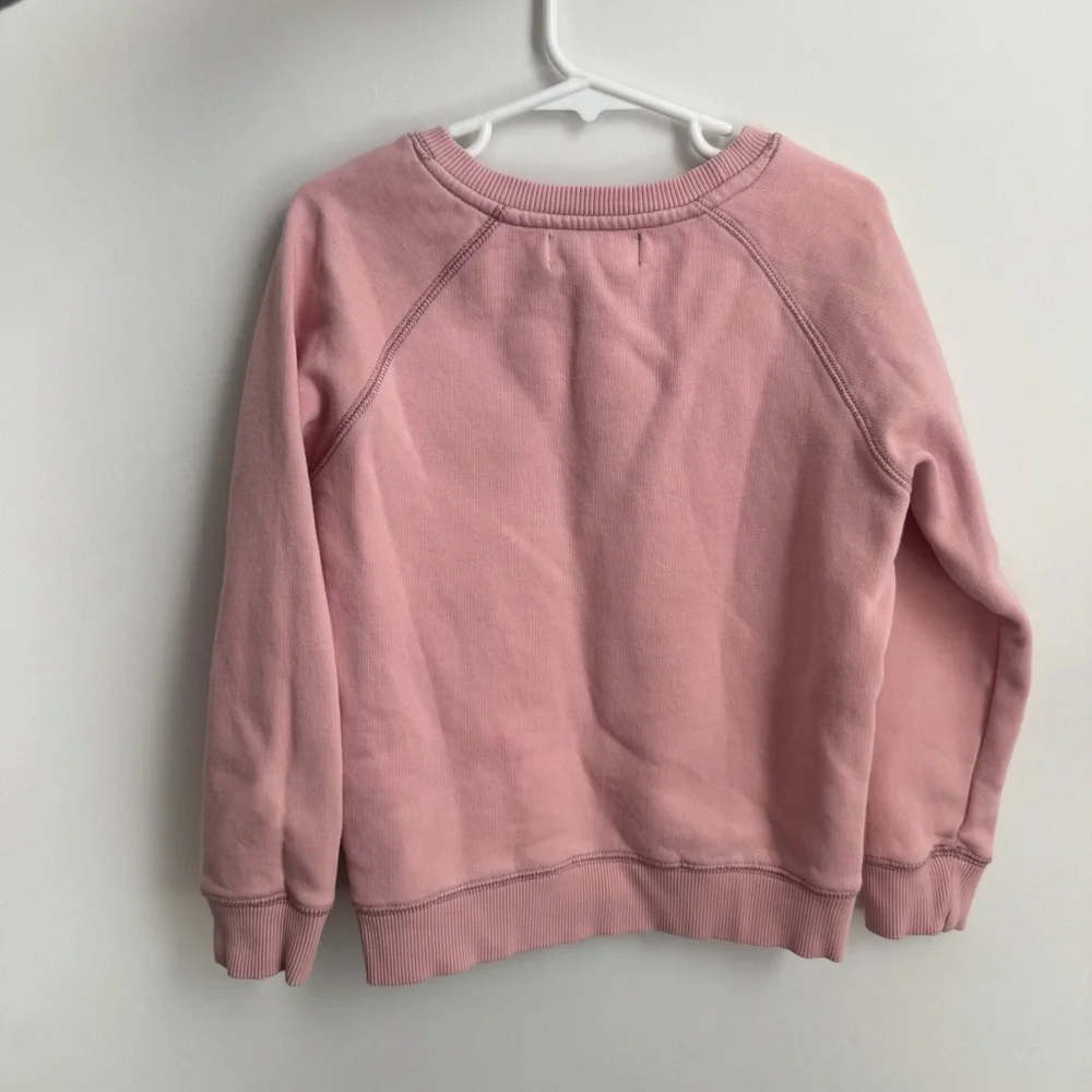 Bob & Blossom Sister Sweatshirt Pink Size 6 Years EUC
